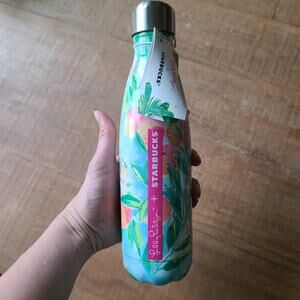 Starbucks‎ Swell Lilly Pulitzer 17oz Water Bottle Peach Resort Floral Thermos